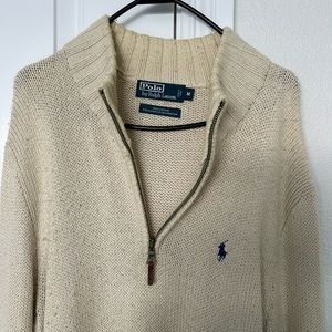 Vintage Polo by Ralph Lauren Quarter Zip Knit Sweater